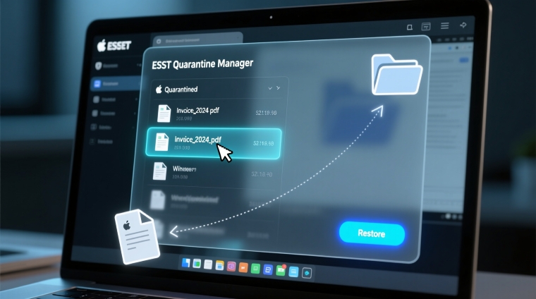 راهنمای جامع بازیابی فایل‌های قرنطینه شده در آنتی‌ویروس نود ۳۲ (ESET NOD32)